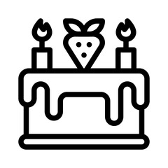 cake line icon