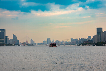 Obraz premium Shanghai skyline, modern city in China
