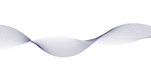 abstract blue background with waves. Vector abstract background with dynamic orange waves, lines and particles.