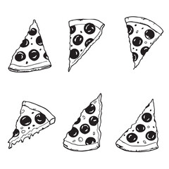 Creative Pepperoni Pizza Vector Art for Designers
