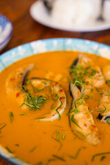 Catfish Fish in Dried Red Curry Sauce that called Choo Chee