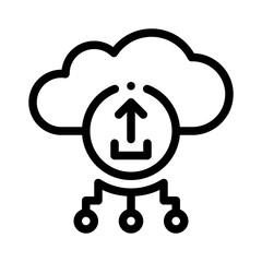 upload line icon