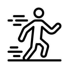 running line icon