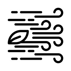 wind line icon