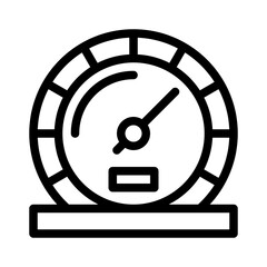 speedometer line icon