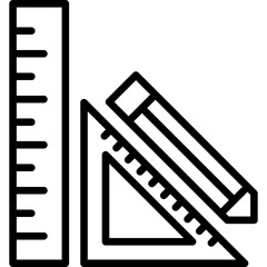 Ruler Icon Vector Element