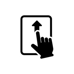 Hand Pointer Scrolling Page Up Gesture Icon