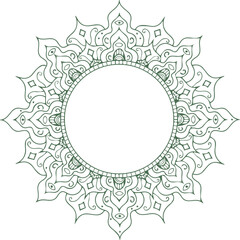 Beautiful Mandala Art and Vector Mandala Design Image.