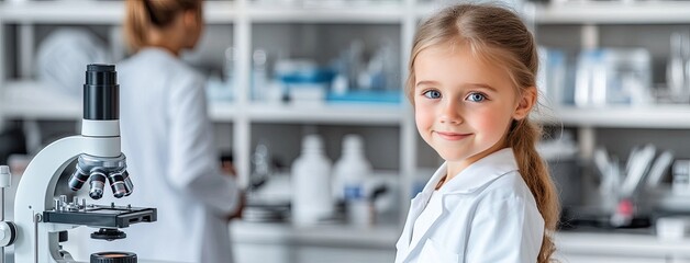 Young girl smiles while having her eyes examined in Chapel Hill, as an eye doctor uses a dynamic light source for assessment