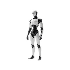 Humanoid Robot, Futuristic AI, Artificial Intelligence, Standing Pose, 3D Render