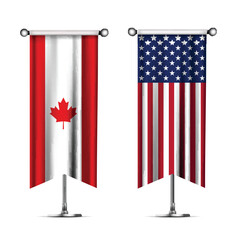 National Design Featuring the USA and Canada Identity