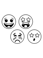Fototapeta premium set of funny faces