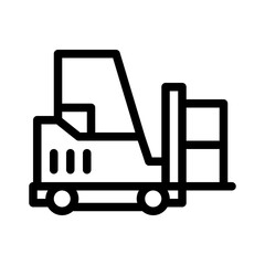 forklift line icon