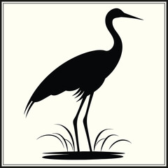 Obraz premium heron on the beach