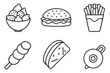 Fried Line Art Concept for Contemporary Artistic Expression and Design.eps