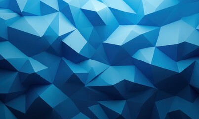 Obraz premium Abstract blue polygonal background with a modern, geometric design and cool, calming colors.