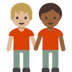 Light and Dark-Skinned Boys Emoji
