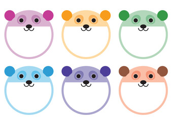 유치원 동물 이름표 라벨 세트_견학목걸이