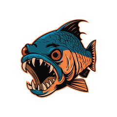 vector illustration of a fish