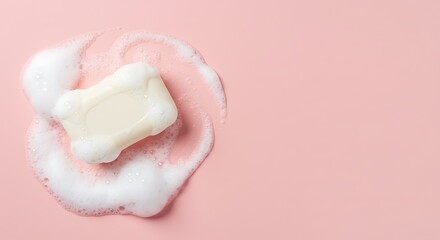 Fototapeta premium Lather of Purity AI Generated