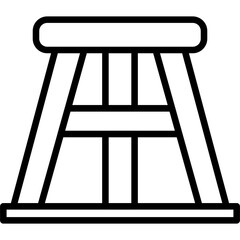 Stool Icon Vector Element