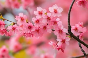 Obraz premium Blossoming Pink Flowers