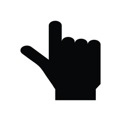 hand cursor icon, vector illustration