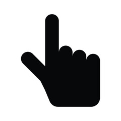 hand cursor icon, vector illustration
