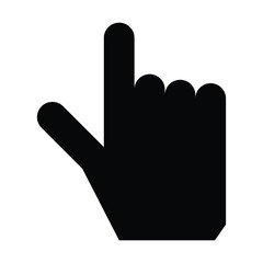 hand cursor icon, vector illustration