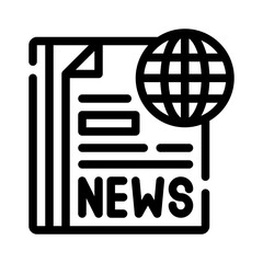 news feed line icon
