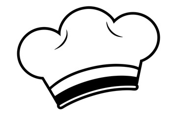 Chef Hat silhouette vector illustration
