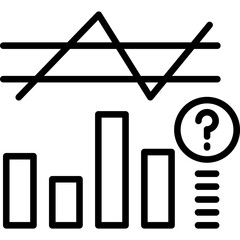 Predictive Chart Icon Vector Element