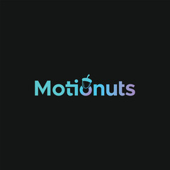 Obraz premium Motionuts Logo – Dynamic Branding for Motion Graphics, Video Editing, and Creative Digital Studio