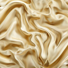 Fototapeta premium **Soft Champagne-Colored Silk Fabric Rippling Gently, Captured In Ultra-Hd Detail, Illuminated By Warm Ambient Light –Ar 16:9 --S 50 --V 6.0 --Style Raw** - @Darya (Relaxed)