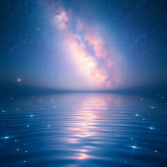 星空を移した水面