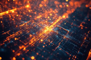 Fototapeta premium Abstract digital network