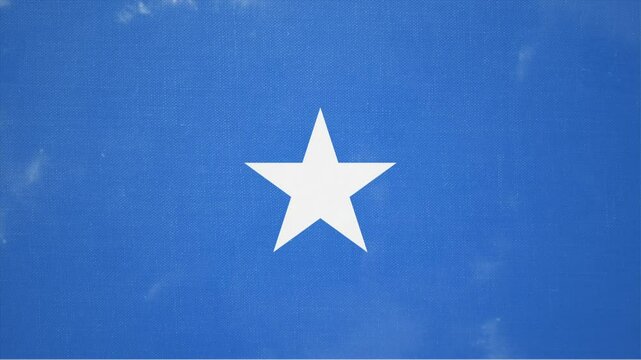 Animated Video Showing the Flag of SOMALIA Emerging from Nowhere