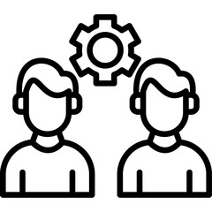 Teamwork Icon Vector Element