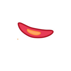 Smooth muscle tissue. Medical vector illustration.