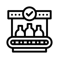 quality control line icon