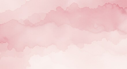 Obraz premium Blush Hues: Watercolor Dream AI Generated