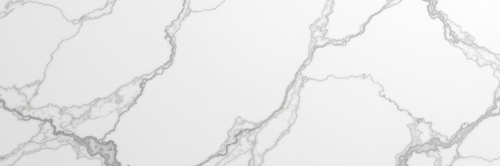 Sleek and modern white marble surface featuring intricate natural pattern, texture, background, sleek