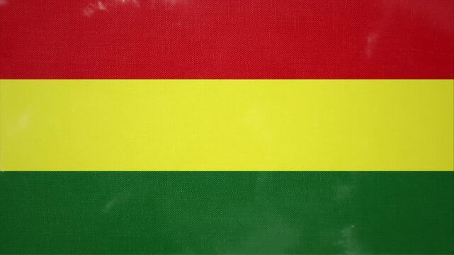 Animated Video Showing the Flag of BOLIVIA Emerging from Nowhere