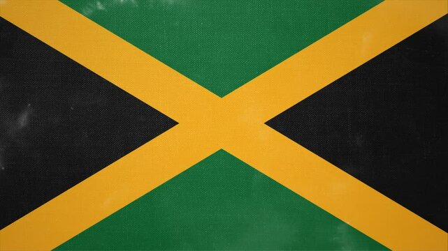 Animated Video Showing the Flag of JAMAICA Emerging from Nowhere