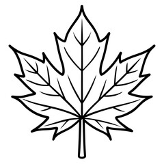 black and white leaf