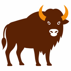 cow on white background