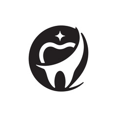 dental care vector silhouette clip art illustration