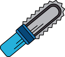 flat icon vector of electric saw