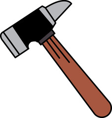 flat icon vector of Hammer