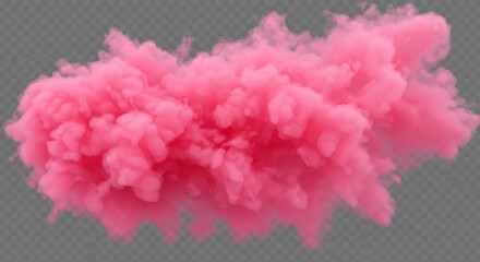 Fototapeta premium Pink Smoke: Digital Render, Ethereal Flow AI Generated